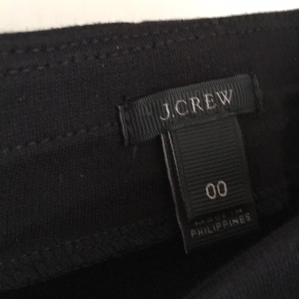 J Crew pixie pant in leather tuxedo stripe - Picture 2 of 4